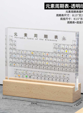 化学元素周期表中英双语摆件
