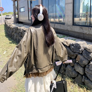 【新款已出货】炸街气质时髦感皮衣 C161-8939-P215-K328图片