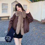 【新款已出货】毛领撞色羽绒填充派克服C161-8991-P295-K448，女装羽绒服，2C161