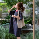 【新款已出货】彩色线条连衣裙C161-8882-P115-K188，女装连衣裙，2C161
