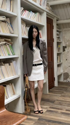 【saidtome 】极简主义秋冬新款韩版小个子休闲西服套装上衣6037