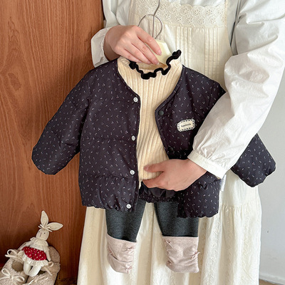 三折撤柜婴幼儿加厚羽绒内胆女宝短款羽绒服女童秋冬款白鸭绒外套