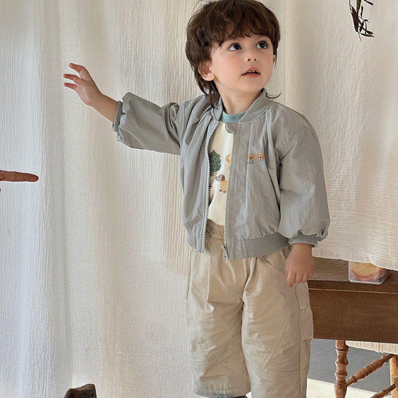 二折撤柜婴幼儿衣服卡通外套男宝宝外穿夹克男童开衫上衣春季新款