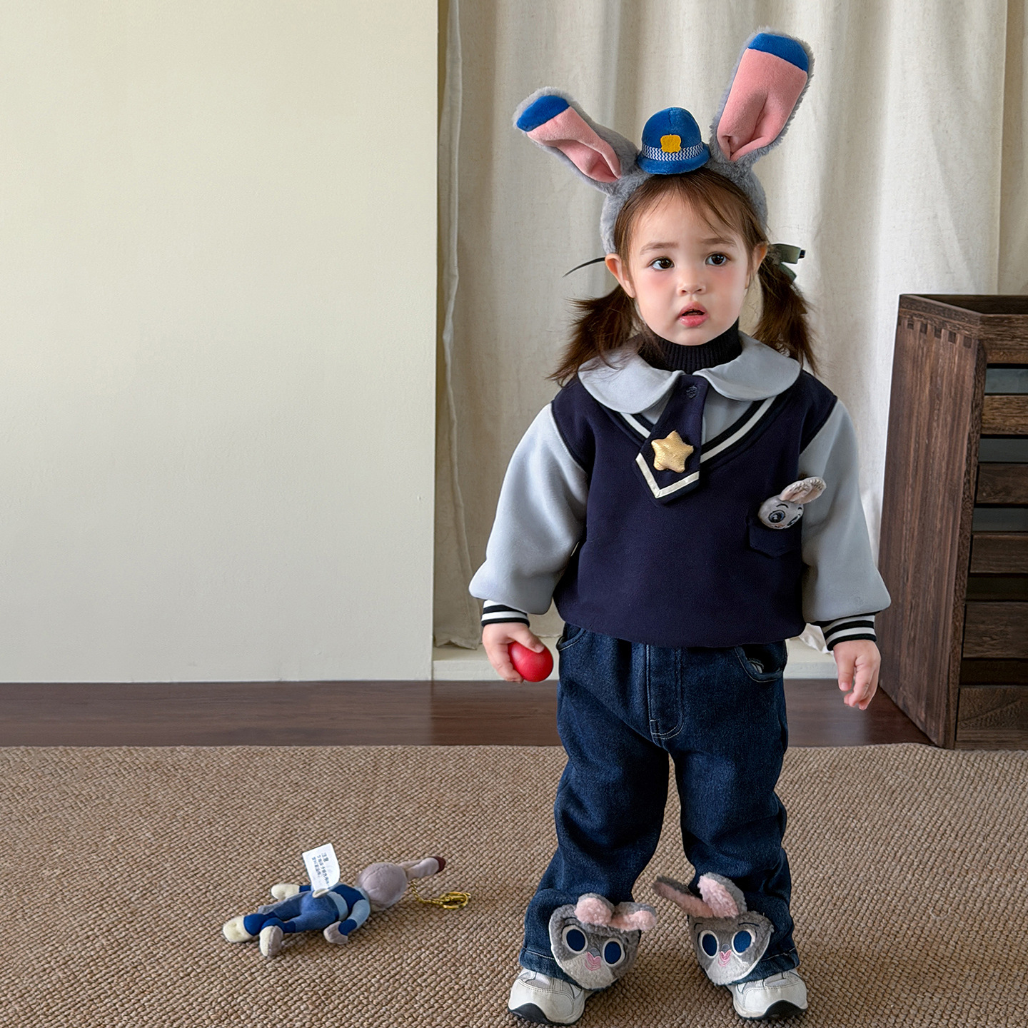 撤柜专区蔗梨童装套装加绒加厚儿童衣服卫衣牛仔裤子婴儿宝宝冬装