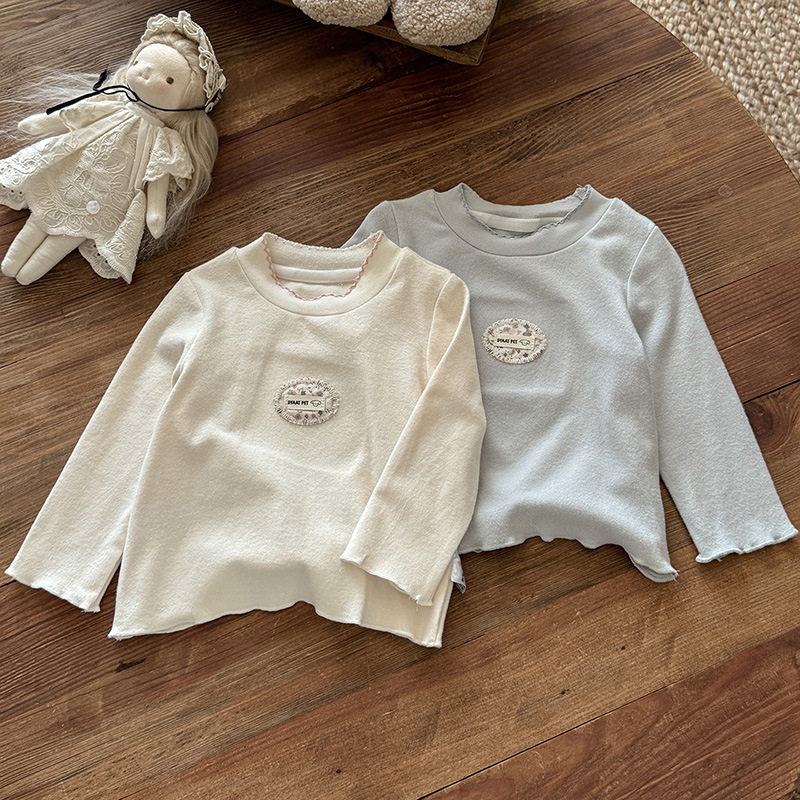 女童打底衫秋装2026新款洋气百搭儿童长袖T恤女宝秋装薄款上衣a类