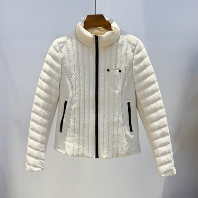 早秋立领显瘦轻薄羽绒服外套女短