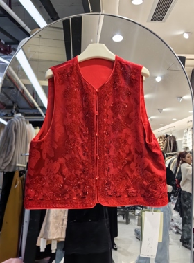 诺菲世家26075#2026春季新款时尚女气质马甲宽松显瘦百搭减龄国风