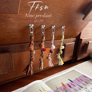 浮夸少女dayu自制毛线混搭毛球挂件包包手机壳多用秋冬氛围感挂饰