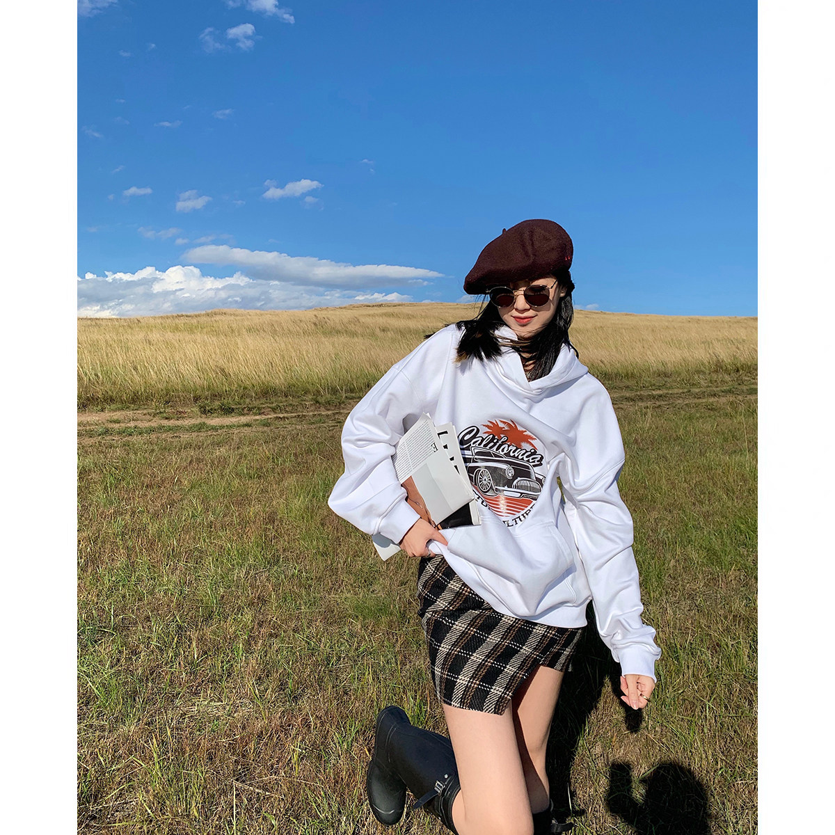 Is Seventee秋冬连帽卫衣美式复古汽车印花oversize上衣慵懒风女使用感如何?