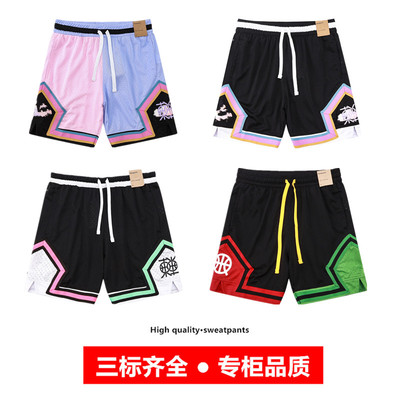日落东单飞人篮球短裤美式四分裤