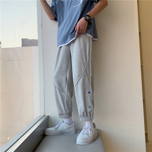 910A-606-P45 港风春秋季宽松运动束脚裤图片
