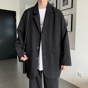 910A-W1083港风西装外套宽松休闲潮流西服上衣男装图片
