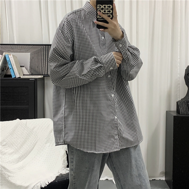 910A-922港风流行衬衣条纹帅气男士衬衫图片