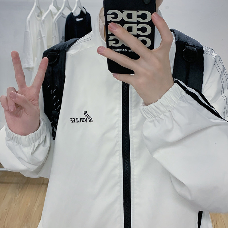 910A416春秋季港风男士宽松休闲百搭夹克,男装夹克,星座910A