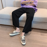 910A-B341P45春秋季新款纯色情侣宽松直筒运动休闲裤，男装休闲裤，星座910A