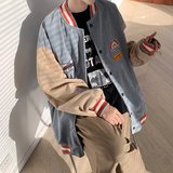 910A-Y32春装新款灯芯绒夹克男韩版休闲情侣棒球服，男装夹克，星座910A