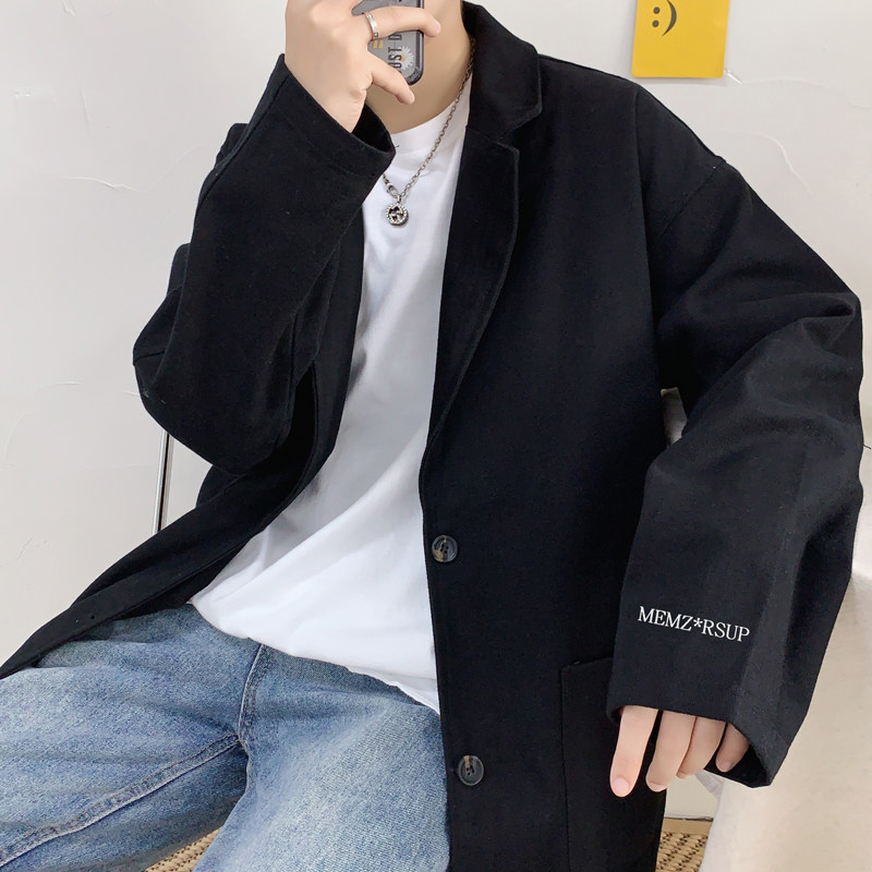 910A-J0518港风春装新款纯色小清新百搭西装潮流外套,男装夹克,星座910A