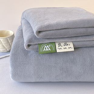 A类纯色风牛奶绒床单单件1.5m1.8米加绒加厚款 家用宿舍被单三件套