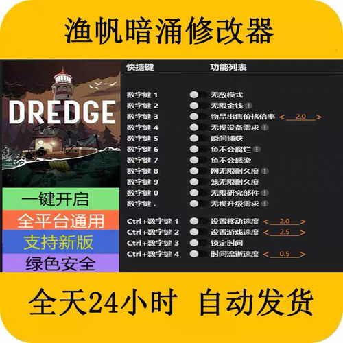 渔帆暗涌STEAM/EPIC正版游戏修改器科技辅+助工具不含游戏