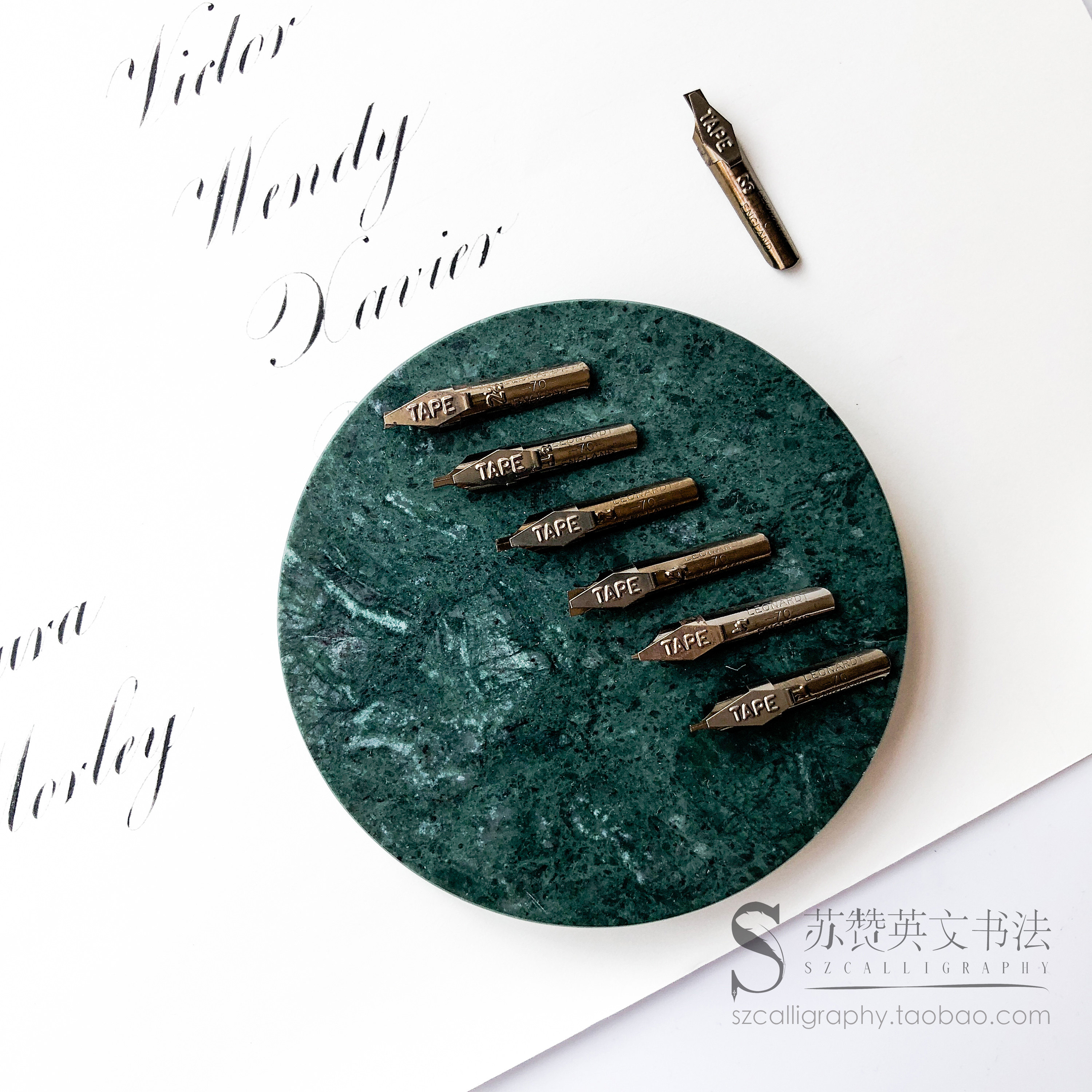 【tape平尖】哥特体意大利体英文书法安瑟尔体花体圆体哥特式字体