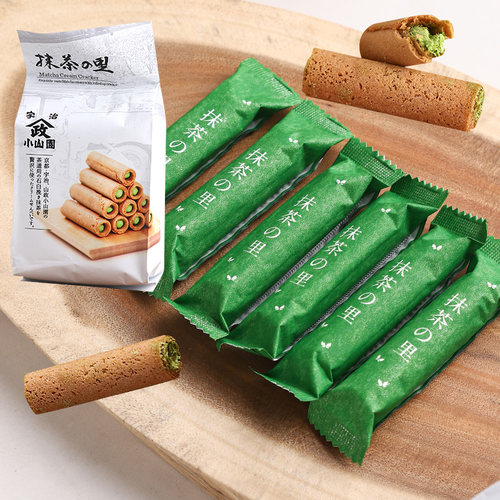 夹心蛋卷山政小山园宇治抹茶