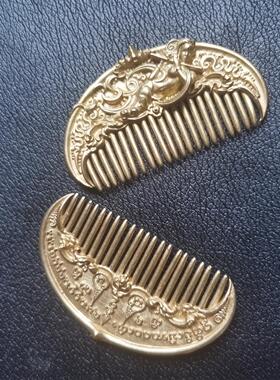 泰国佛饰品 阿赞纳塔梳子 泰经文百搭古风头饰小梳子