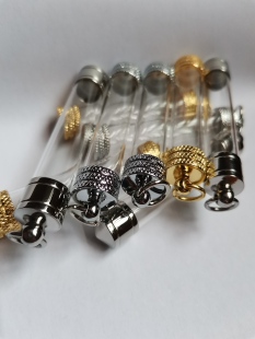 泰国佛牌 符管外壳 透明嘎乌盒小空瓶符管吊坠 可装舍利子朱砂