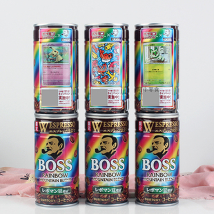 日本三得利联名宝可梦限定版彩虹双焙即饮牛奶味拿铁咖啡饮料185g