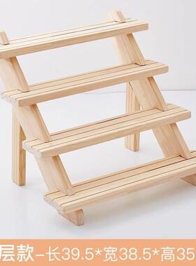 钥匙扣展示架实木带钩首饰展示架小饰品挂架挂钩耳环展示架手链.