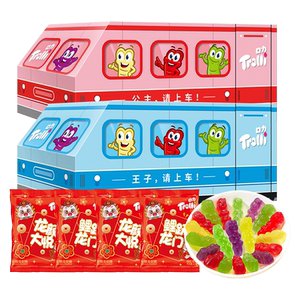 Trolli口力列车造型儿童软糖六一礼物玩具儿童节礼物幼儿园糖果
