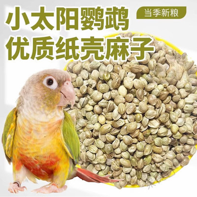 鹦鹉纸壳麻子训练鸟粮麻子零食