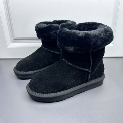 加棉加厚保暖平底舒适中筒棉靴