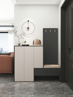 入口鞋柜,入口柜,一体化无障碍豪华门隔断柜,衣架,家庭门口换