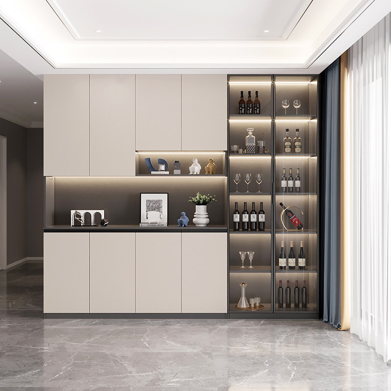 现代简约餐边柜酒柜一体靠墙轻奢储物柜子厨房家用橱柜客厅茶水柜,住宅家具,餐边柜,淘宝优惠券,粉丝福利购,淘宝优惠卷