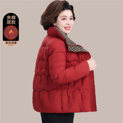 小个子妈冬装棉衣外套2025