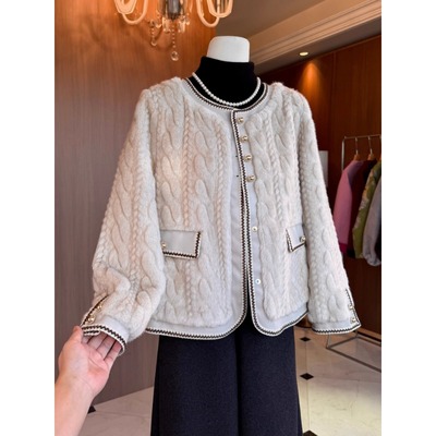 气质妈装高级小香风皮毛