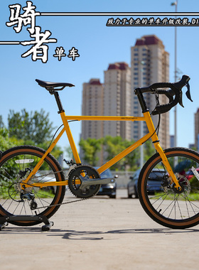 GTC格塔根20寸小轮径钢架公路城市休闲自行车双盘20速碟刹406单车