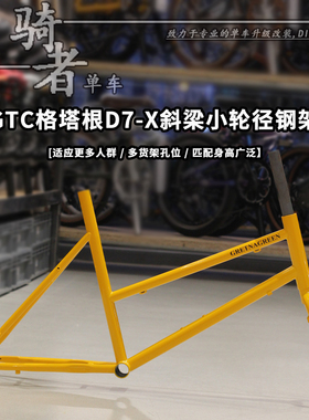 GTC格塔根20寸小轮径钢架城市休闲自行车451车架斜梁女士复古骑行