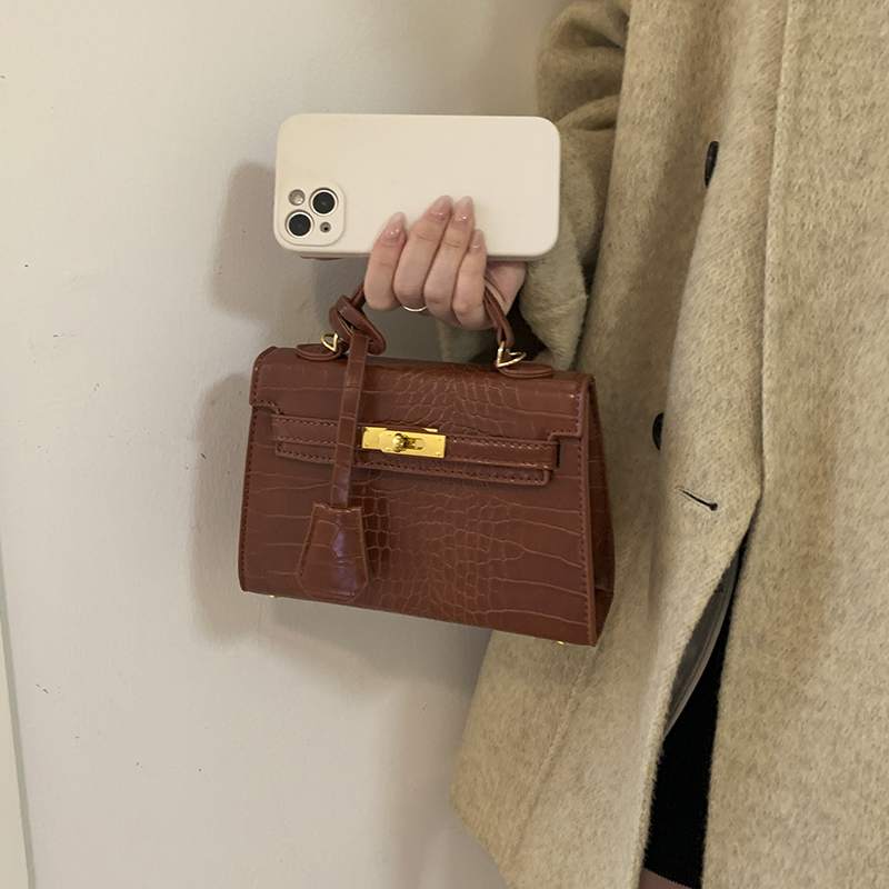 高级感时尚百搭手提小方包