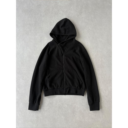 H1c暗锁*斜拉链解构连帽卫衣