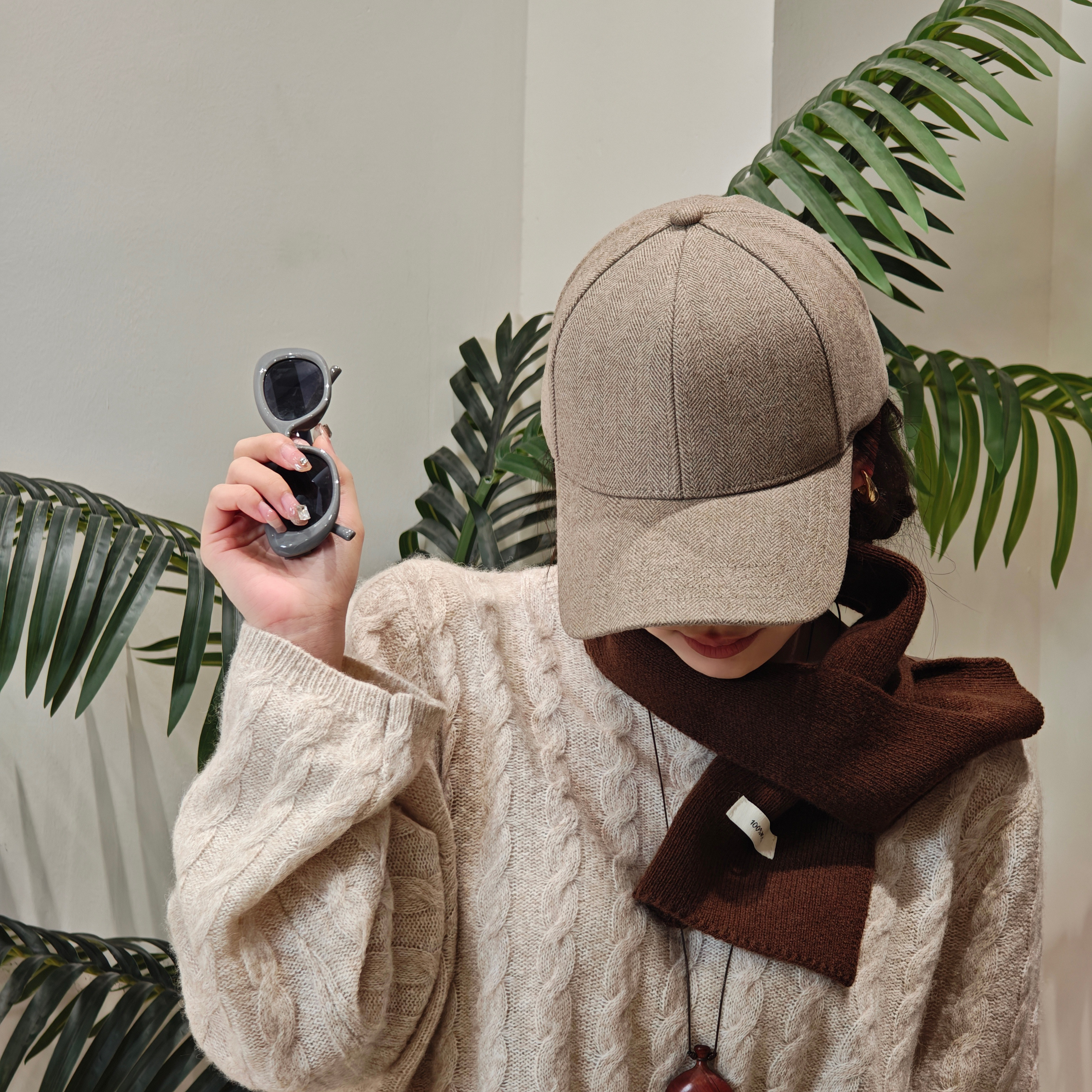 纯色羊毛人字纹复古时尚百搭显脸小秋冬潮流棒球帽,服饰配件/皮带/帽子/围巾,帽子,淘宝优惠券,粉丝福利购,淘宝优惠卷