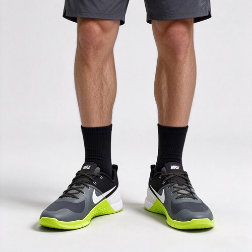 Nike Metcon 1 OG柔和亲肤舒适贴合低帮训练鞋男款黑绿FQ1854-003