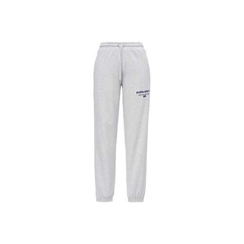 PUMA 字母印花运动休闲裤 男款 灰色623419-04