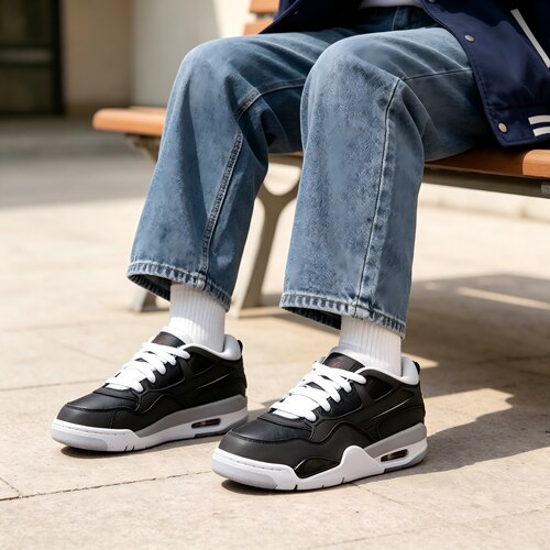 JordanAir Jordan 4 RM舒适复古校园风低帮篮球鞋女款HV5187-010