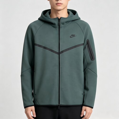 Nike WINDRUNNER TECH 连帽长袖夹克 男款 绿古色/黑HV0950-338
