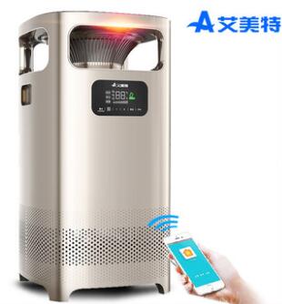 艾美特空气净化器取暖器暖风机家用卧室除甲醛PM2.5雾霾清新过滤