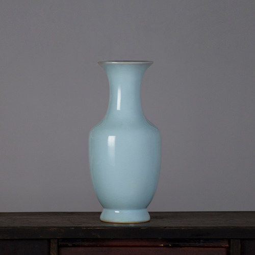 孟玉松汝窑家居客厅装饰品花瓶