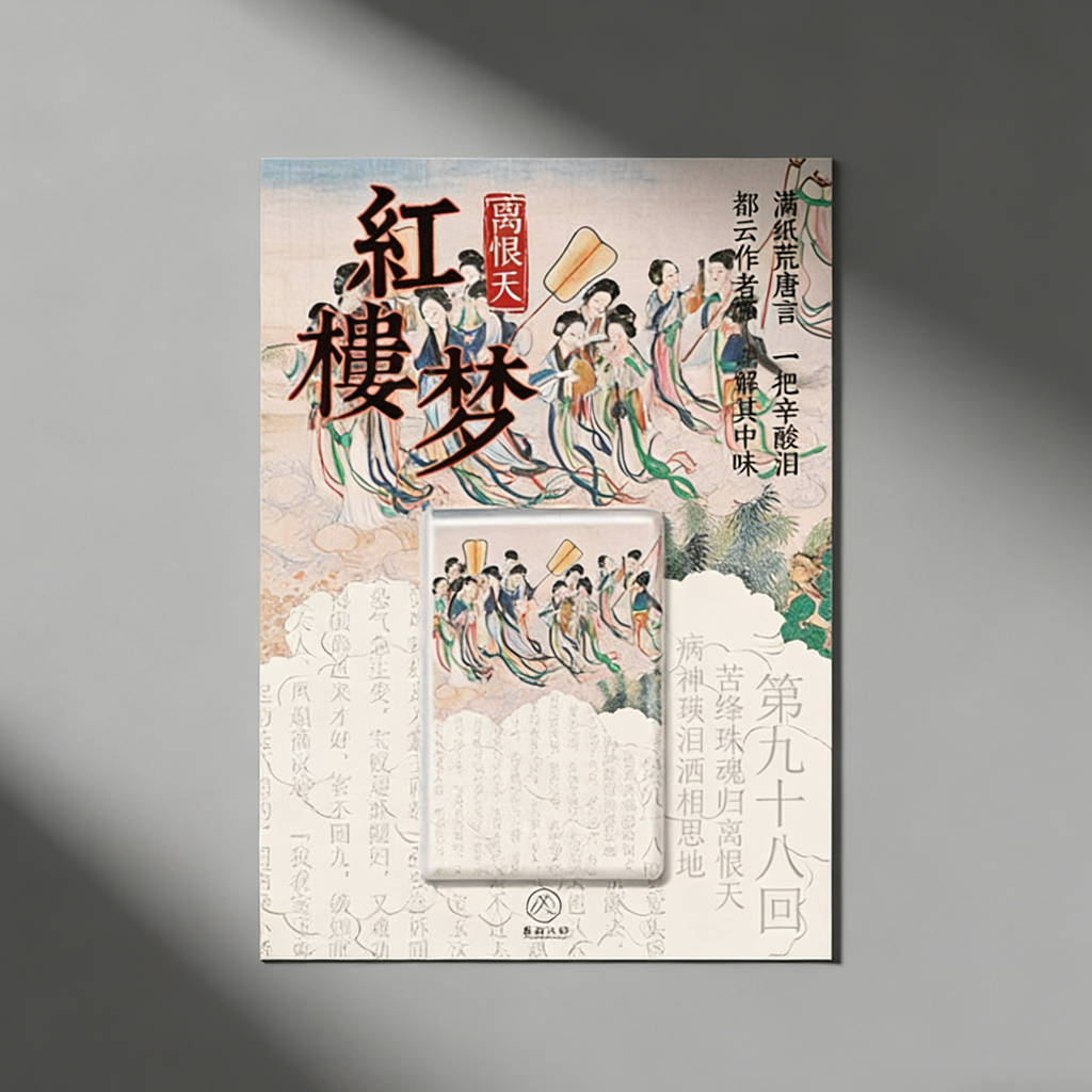 满纸荒唐言红楼梦主体冰箱贴