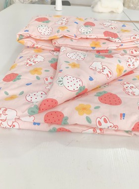 纯棉手工婴儿宝宝棉花尿垫被褥子包被抱被床垫枕头三件套