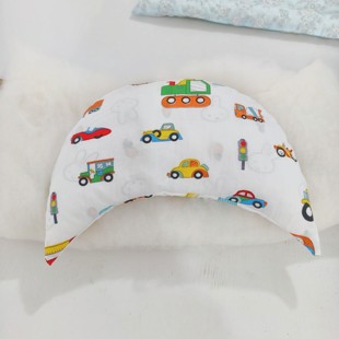 定做纯棉花月亮抱枕靠枕飘窗月亮垫腰枕母婴纯棉月亮枕宝宝安抚枕